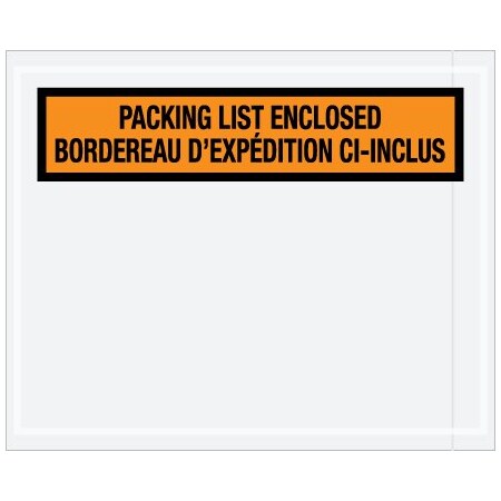 Bsc Preferred 4-1/2 x 5-1/2'' Bilingual Packing List Envelopes English/French, 1000PK BUY00024575